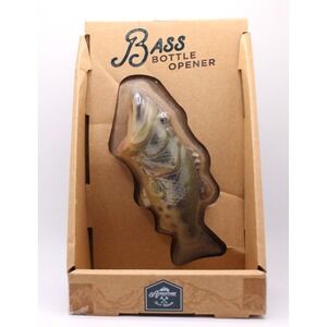 Big Mouth Bass Bottle Opener New in Box Approx 5.5 Inches Fisherman Fun!
